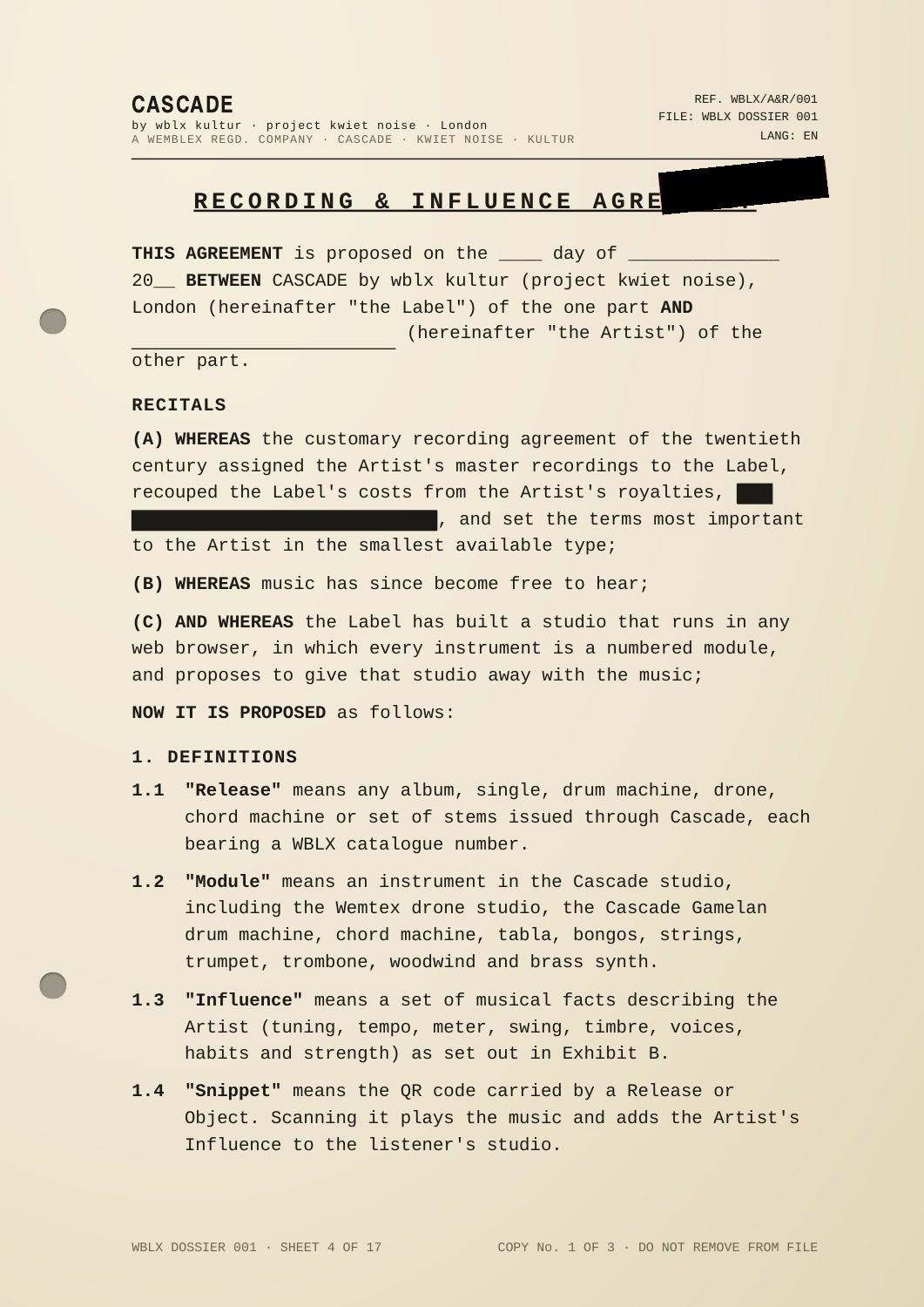 Cascade dossier — sheet 4