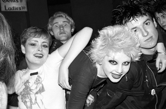 Punk crowd photographed by Leee Black Childers
