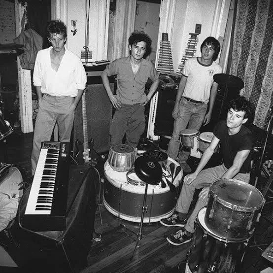 Liquid Liquid in rehearsal, early 1980s