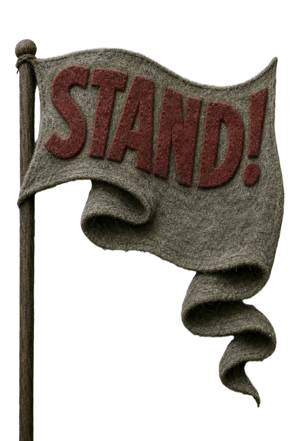 Felt STAND flag